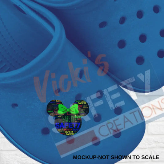 Shoe Charms-SAFETY MOUSE HEAD Shoe accessories