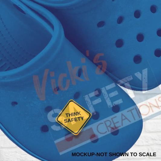 Shoe Charms-THINK SAFETY Shoe accessories