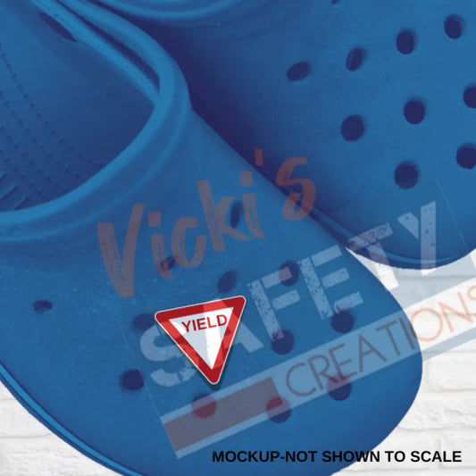 Shoe Charms-YIELD SIGN Shoe accessories
