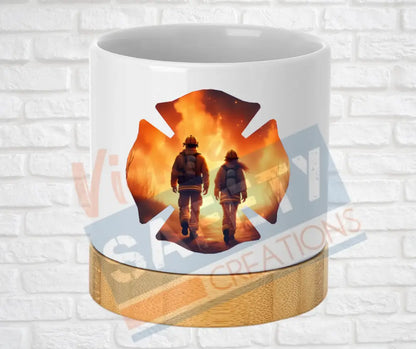 Small Desk Ceramic Planter-Maltese Cross (asst. designs) Heros Home Decor