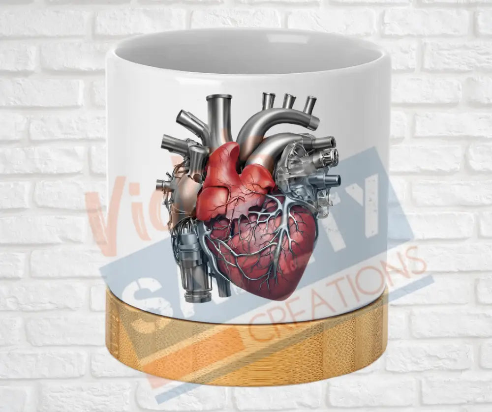 Small Desk Ceramic Planter-Rebuilt Heart Home Decor