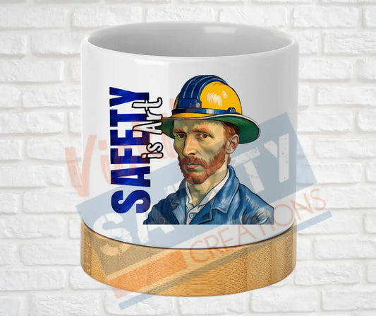 Small Desk Ceramic Planter-Safety is Art Home Decor