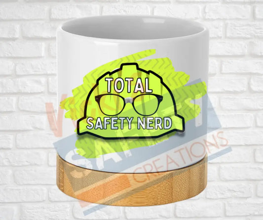 Small Desk Ceramic Planter-Safety Nerd Home Decor