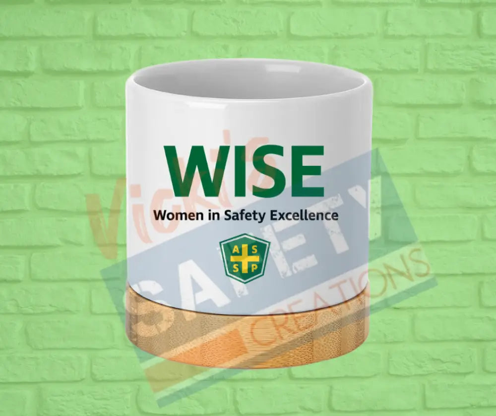 Small Desk Ceramic Planter-WISE WISE Logo Drinkware & Accessories