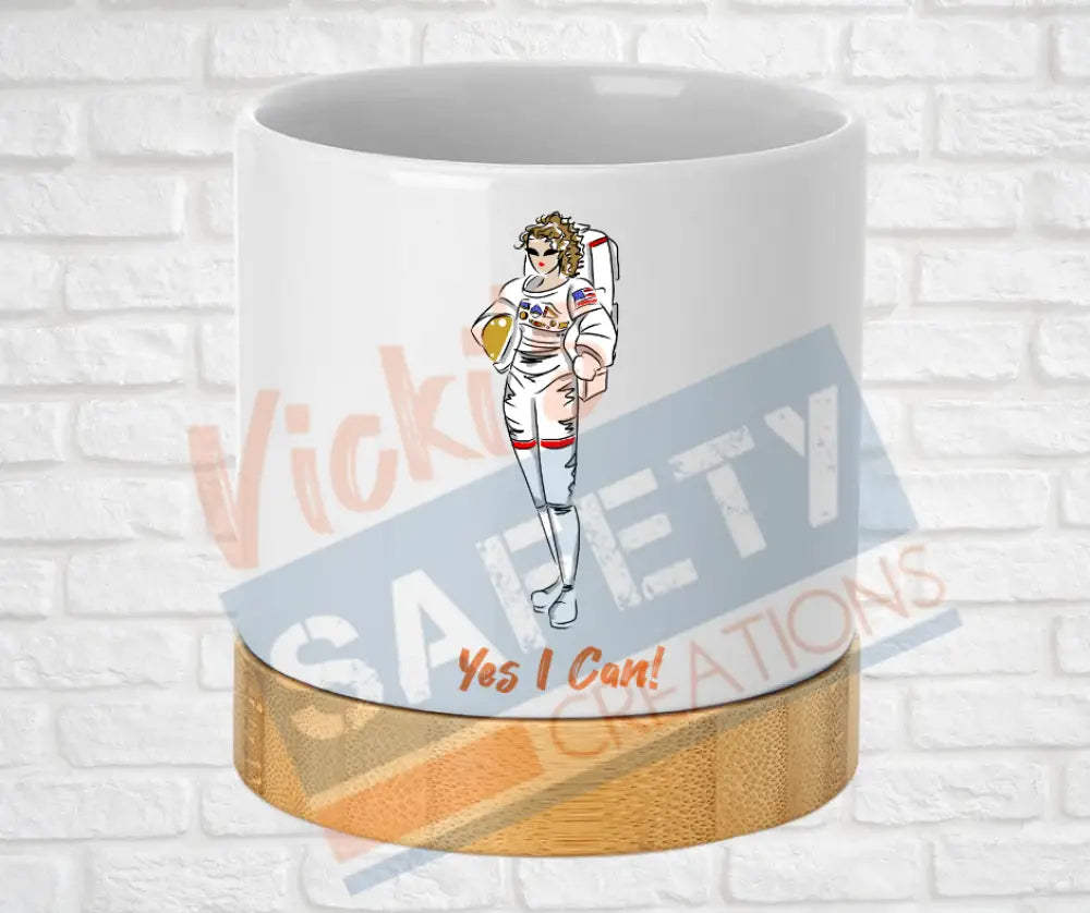 Small Desk Ceramic Planter-Yes I Can Collection (Asst. Designs) Home Decor