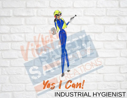 16X16 Square Pillow-Yes I Can Collection (Asst. Designs) Industrial Hygienist-Dark Pillow