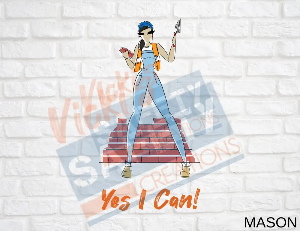 16X16 Square Pillow-Yes I Can Collection (Asst. Designs) Mason Pillow
