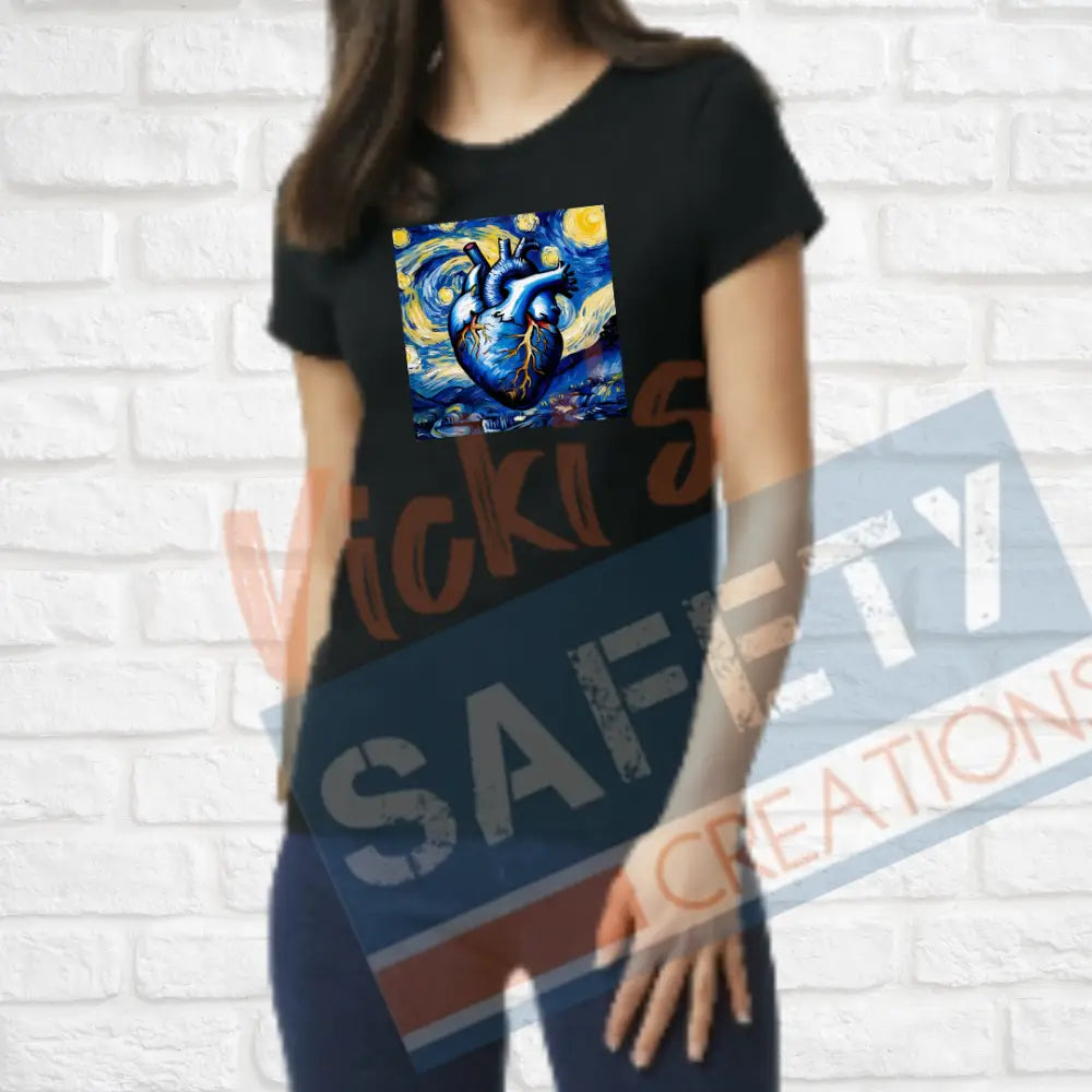 Starry heart (Adult Youth Toddler Infant Sizes) T-shirt/Onesie / LADIES-Small Adult Clothing