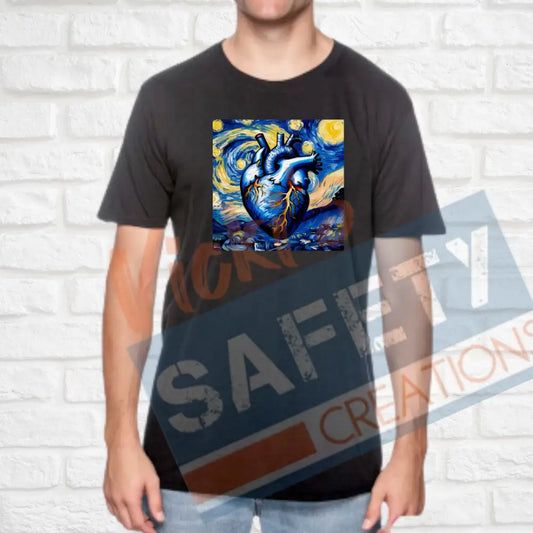 Starry heart (Adult Youth Toddler Infant Sizes) T-shirt/Onesie / ADULT-Small Adult Clothing