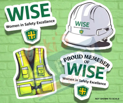 Stickers-WISE 4 Pack Di-Cut Stickers