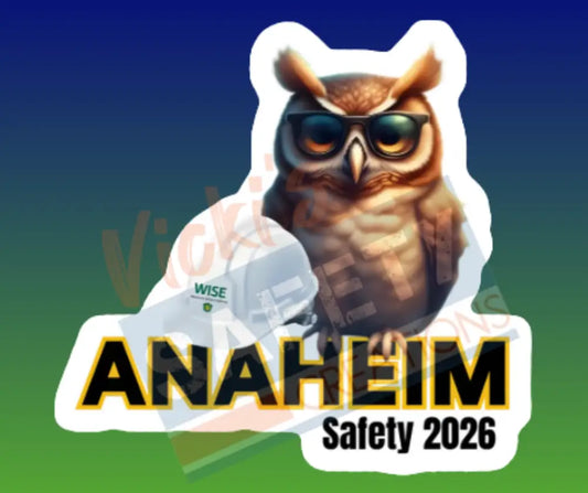 Stickers-WISE Safety 2026 Commemorative Sticker Anaheim Owl / Singles Di-Cut Stickers