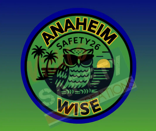 Stickers-WISE Safety 2026 Commemorative Sticker Anaheim Round / Singles Di-Cut Stickers