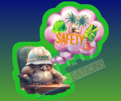 Stickers-WISE Safety 2026 Commemorative Sticker Dreaming Owl / Singles Di-Cut Stickers