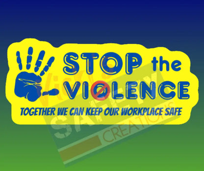 Stickers-WISE Safety 2026 Commemorative Sticker Stop the Violence / Singles Di-Cut Stickers