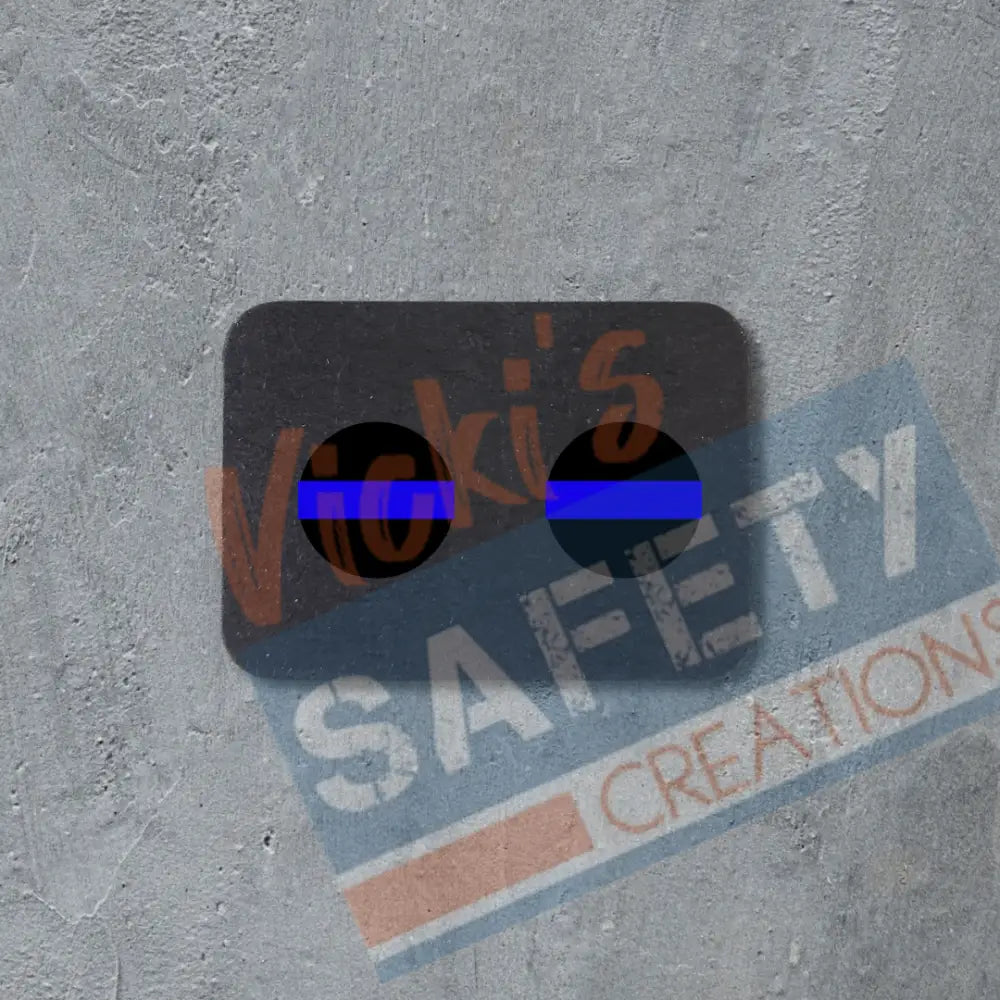 Stud Earrings -Back the Line Rounds (Police Firefighters EMS etc) Thin Blue Line-Police/Law Enforcement Earrings