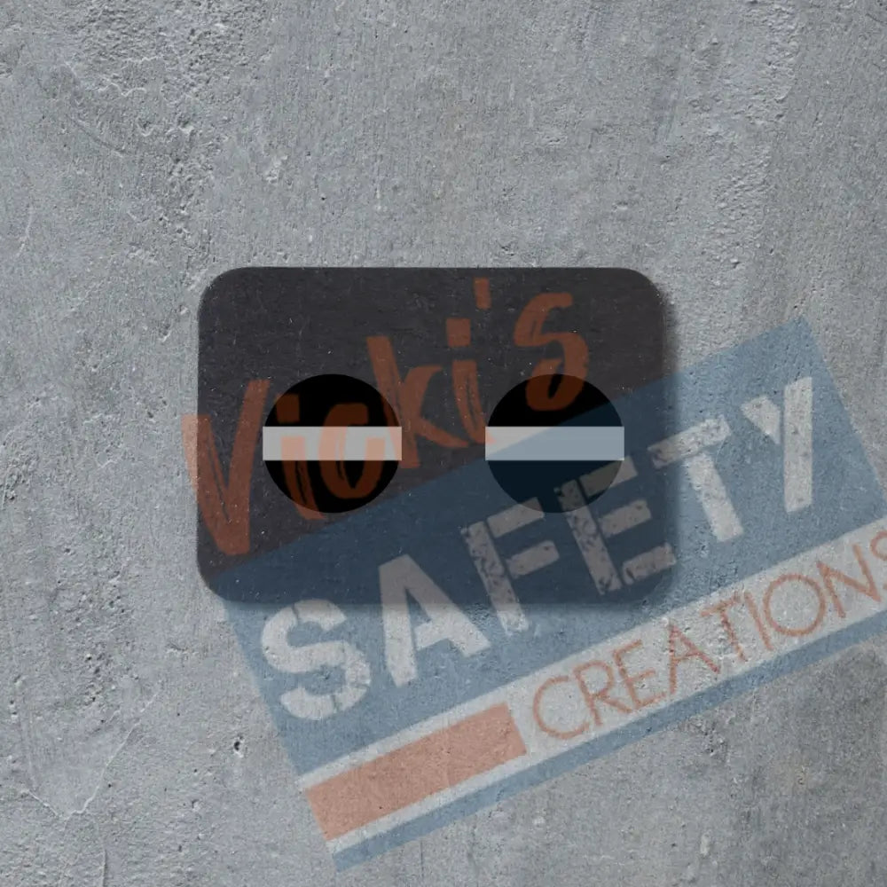 Stud Earrings -Back the Line Rounds (Police Firefighters EMS etc) Thin Silver/Gray-Corrections Earrings