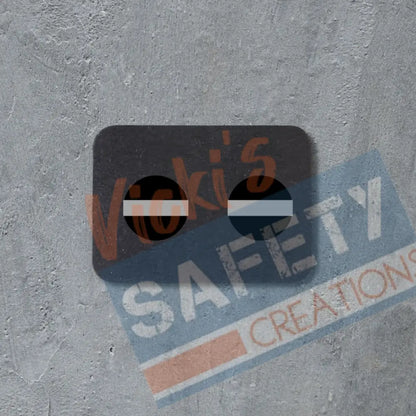 Stud Earrings -Back the Line Rounds (Police Firefighters EMS etc) Thin Silver/Gray-Corrections Earrings