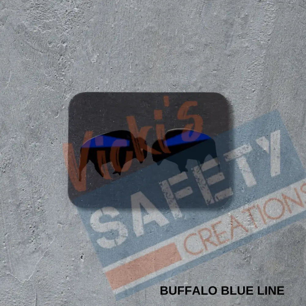 Stud Earrings - Buffalo Blue Line Earrings