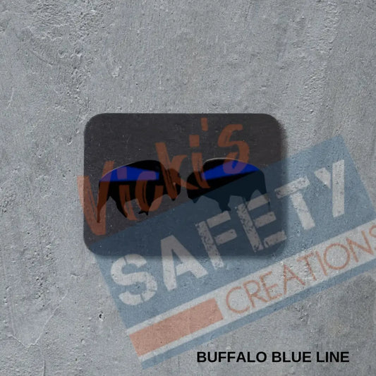 Stud Earrings - Buffalo Blue Line Earrings