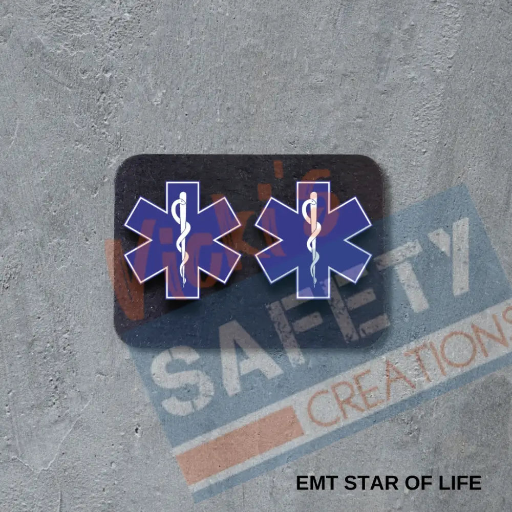 VSC Stud Earrings-EMT Star of Life