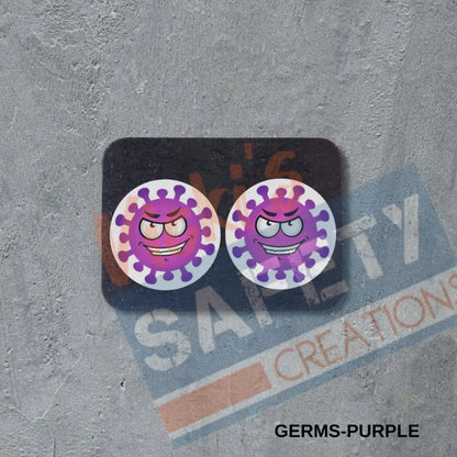 VSC Stud Earrings-Germs-Purple