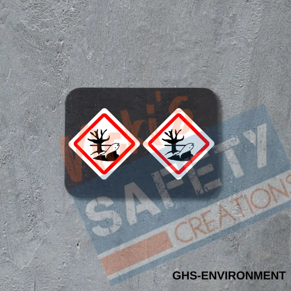 Stud Earrings - GHS Environmental Hazard Earrings