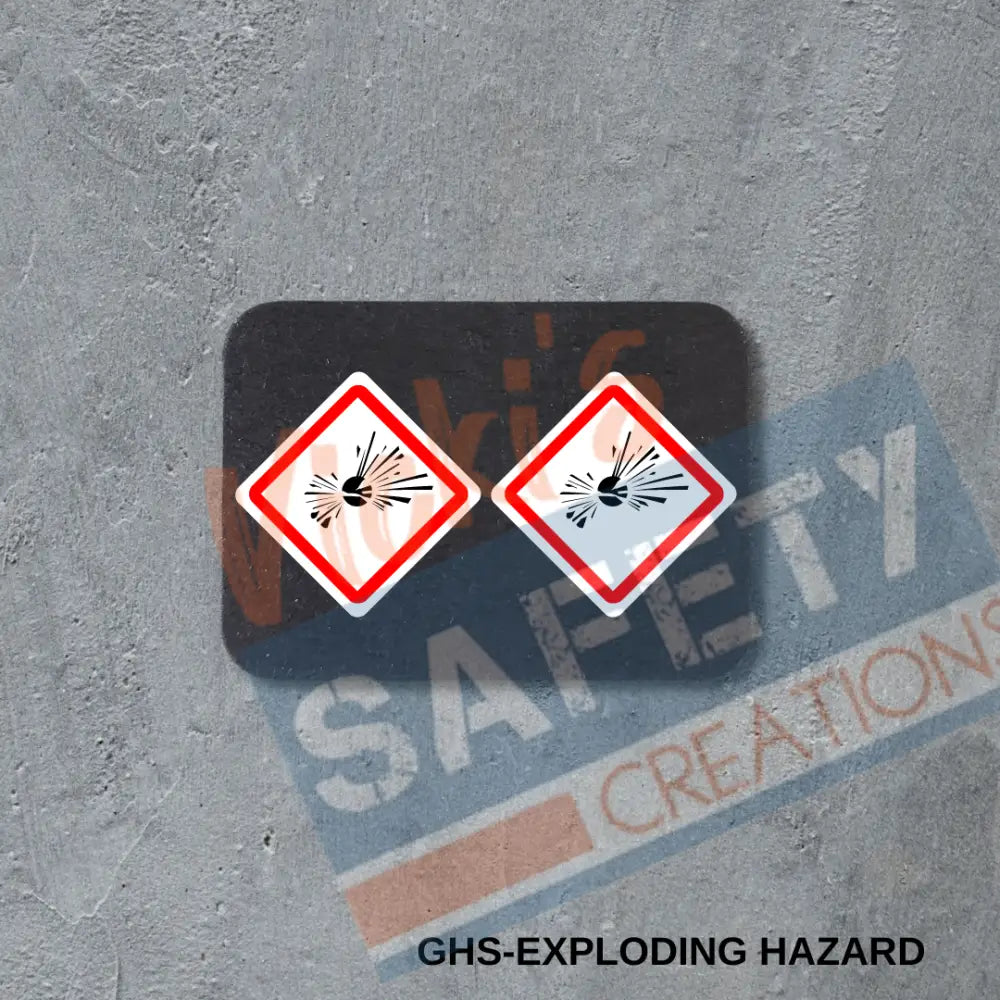 Stud Earrings - GHS Exploding Hazard Earrings