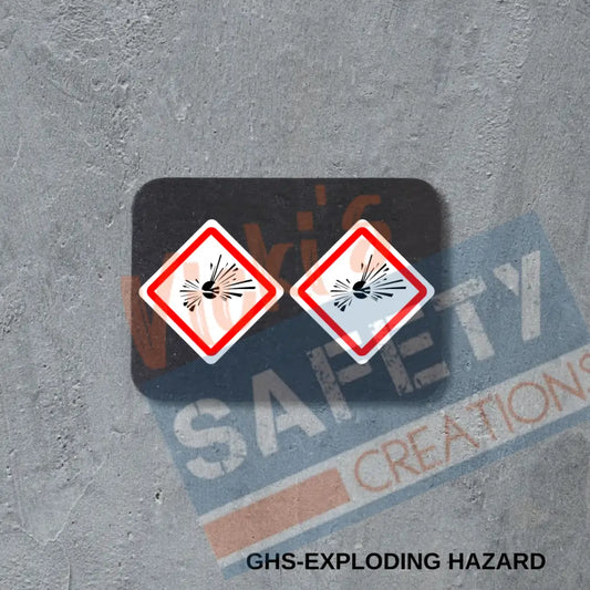 Stud Earrings - GHS Exploding Hazard Earrings