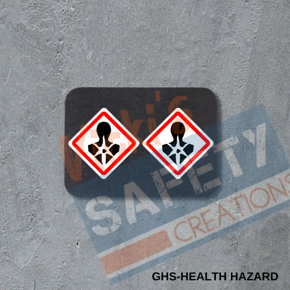 Stud Earrings - GHS Health Hazard Earrings
