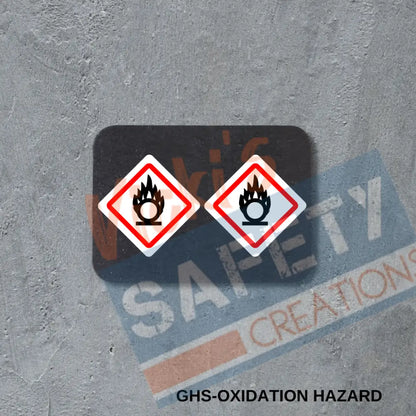 Stud Earrings - GHS Oxidation Hazard Earrings