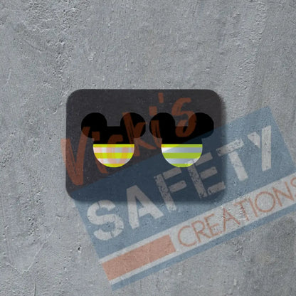 Stud Earrings - Hi-vis mouse head Earrings
