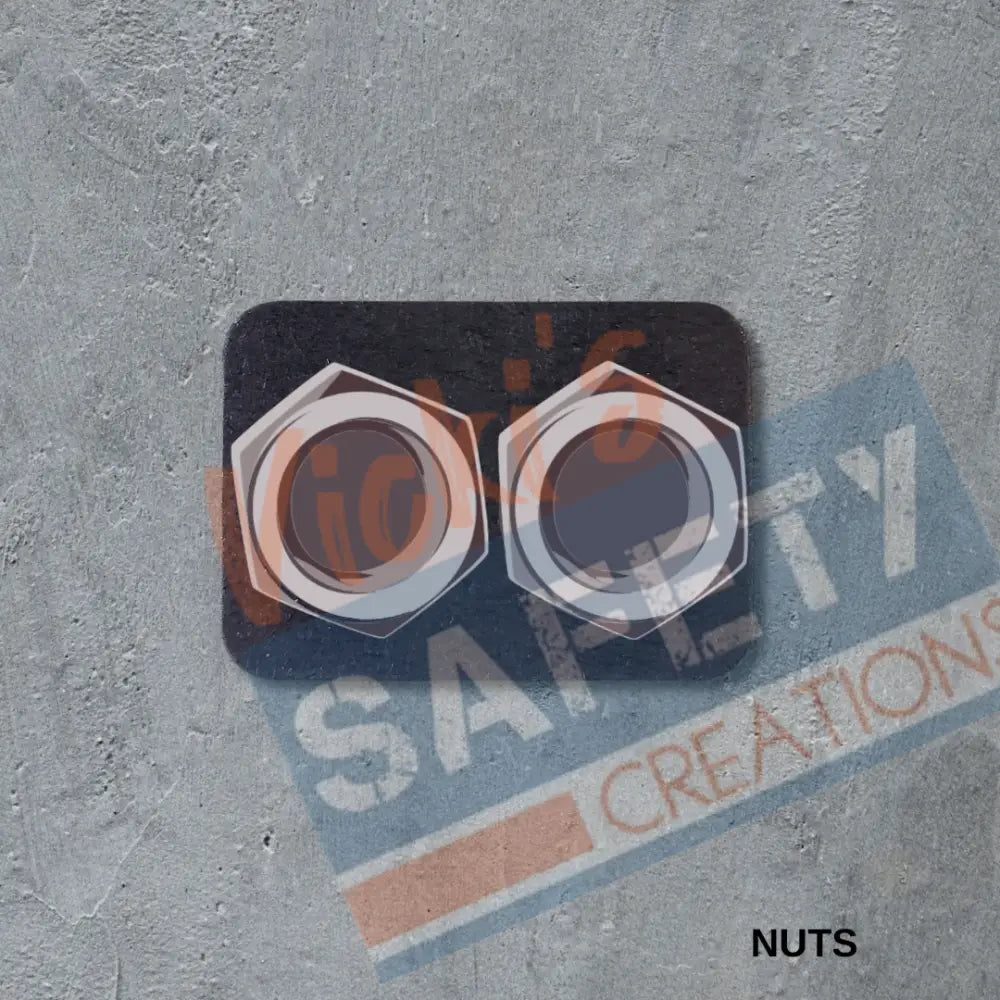 VSC Stud Earrings-Nuts