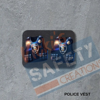 Stud Earrings - Police Vest Earrings