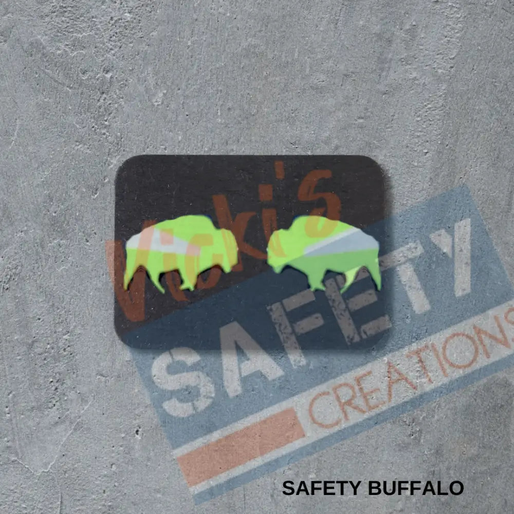 Stud Earrings - Safety Buffalo Earrings