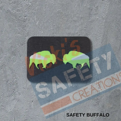 Stud Earrings - Safety Buffalo Earrings