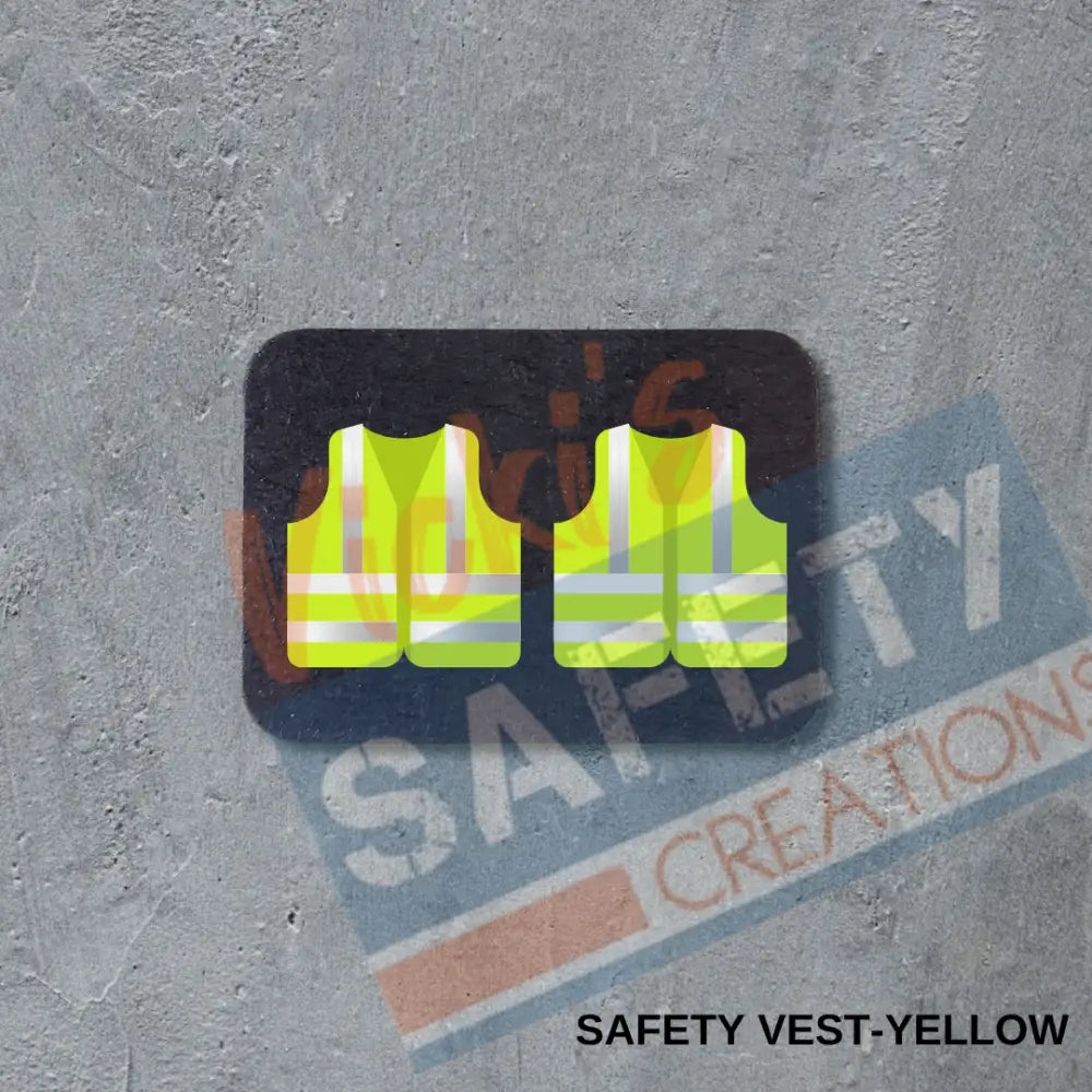 VSC Stud Earrings-Safety Vest-Yellow