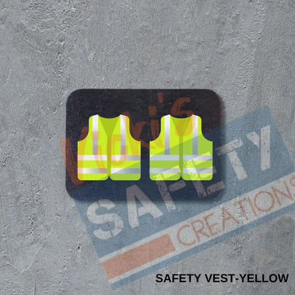VSC Stud Earrings-Safety Vest-Yellow