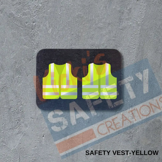 VSC Stud Earrings-Safety Vest-Yellow