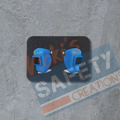 Stud Earrings - Welders Mask Earrings