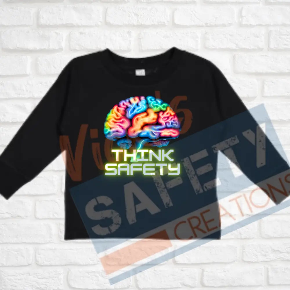 Think Safety (Adult Youth Toddler Infant Sizes) Crew Sweatshirt / TODDLER-2T Adult Clothing