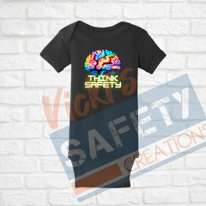 Think Safety (Adult Youth Toddler Infant Sizes) T-shirt/Onesie / INFANT-Newborn Adult Clothing