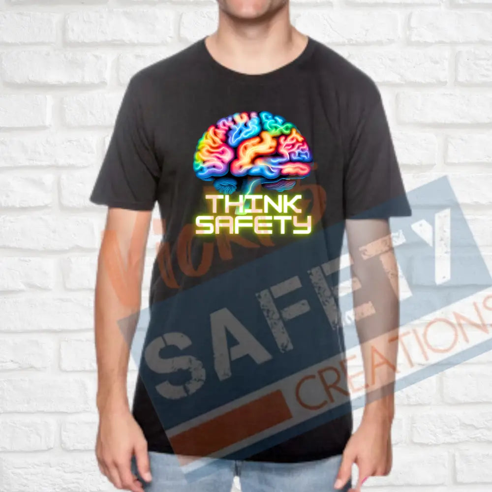 Think Safety (Adult Youth Toddler Infant Sizes) T-shirt/Onesie / ADULT-Small Adult Clothing