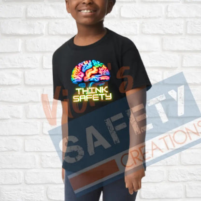 Think Safety (Adult Youth Toddler Infant Sizes) T-shirt/Onesie / YOUTH-XSmall Adult Clothing