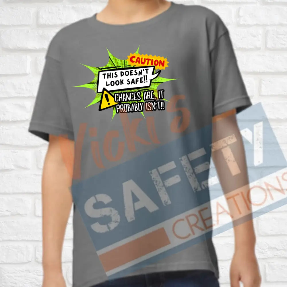 This doesn’t look safe...Tops (Adult Youth Toddler Infant Sizes) T-shirt/Onesie / YOUTH-XSmall Adult Clothing