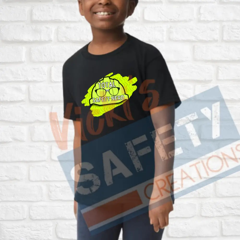 Total Safety Nerd (Adult Youth Toddler Infant Sizes) T-shirt/Onesie / YOUTH-XSmall Adult Clothing