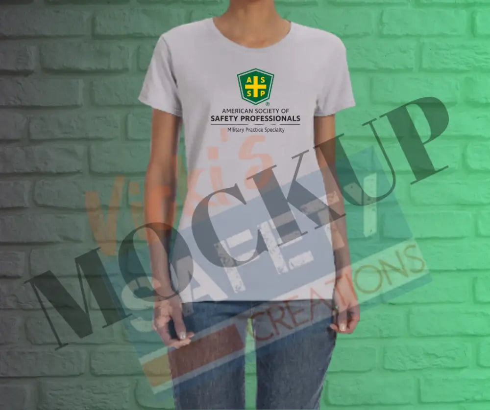 Woman’s Basic Crew Neck t-shirt-Military Practice Specialty Adult Clothing