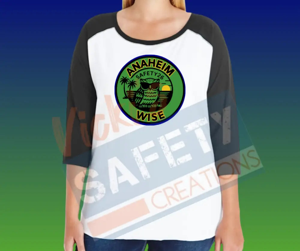 Women’s Curvy Baseball T-Shirt - WISE SAFETY 2026 Adult Clothing