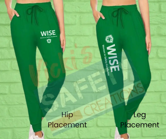 Women’s Jogger Pant (Asst Colors)-WISE Green / Small / Hip Placement Adult Clothing