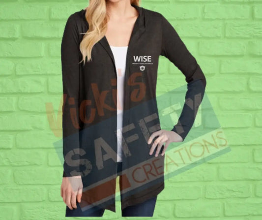 Women’s Tri Hooded Cardigan-WISE Hoodie