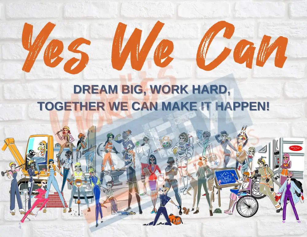 YOUTH COTTON TSHIRT-Yes I Can Collection (Asst. Designs) YES WE CAN group / SMALL / Black Adult Clothing